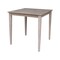International Concepts Square Solid Wood Top Table, Counter Height, Washed Gray Taupe, 36 W, 36 L, 36 in H, Wood K09-3636-36S - alternate 1